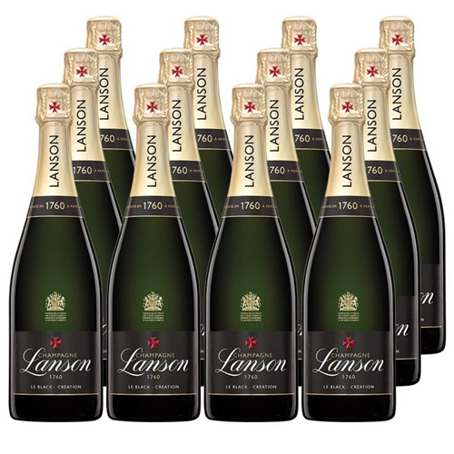 Lanson Le Black Creation Brut Champagne 75cl Crate of 12 Champagne